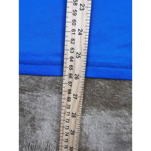 Mens Nike Dri Fit Shirt LARGE Blue Short Sleeves Athletic Graphic Print - Picture 5 of 7